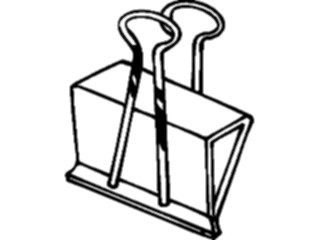 Sticker Custom Preview Image #041605 Business Office Supplies Paper Clamp