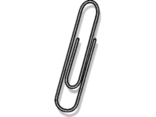 Sticker Custom Preview Image #041607 Business Office Supplies Paper Clip02