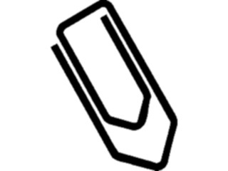Sticker Custom Preview Image #041608 Business Office Supplies Paper Clip03