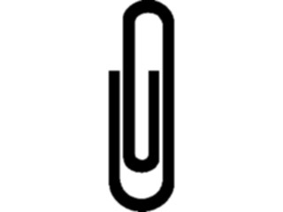 Sticker Custom Preview Image #041609 Business Office Supplies Paper Clip04