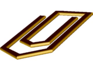 Sticker Custom Preview Image #041620 Business Office Supplies Paper Clip3 D1
