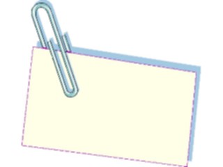 Sticker Custom Preview Image #041626 Business Office Supplies Paper Clipped Note