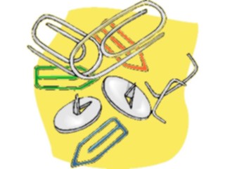 Sticker Custom Preview Image #041628 Business Office Supplies Paper Clips2