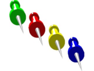 Sticker Custom Preview Image #041786 Business Office Supplies Push Pins2