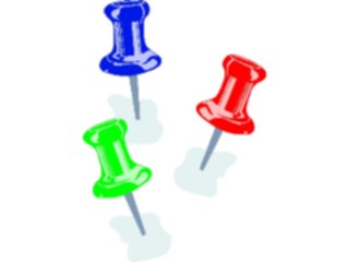 Sticker Custom Preview Image #041788 Business Office Supplies Push Pins4