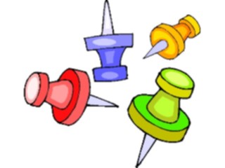 Sticker Custom Preview Image #041789 Business Office Supplies Push Pins5