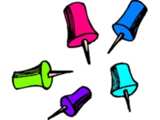 Sticker Custom Preview Image #041790 Business Office Supplies Push Pins6