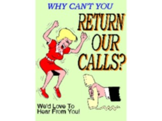 Sticker Custom Preview Image #042053 Business Office Titles Symbols Return Our Calls