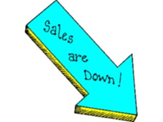 Sticker Custom Preview Image #042059 Business Office Titles Symbols Salesare Down