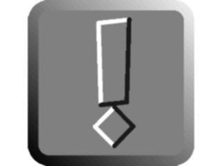 Sticker Custom Preview Image #042124 Buttons Exclamation Point