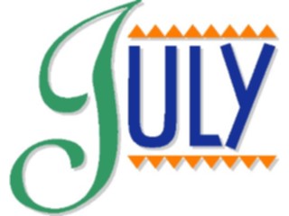 Sticker Custom Preview Image #042376 Calendar Months07 July7