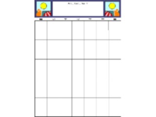 Sticker Custom Preview Image #042380 Calendar Months08 August3