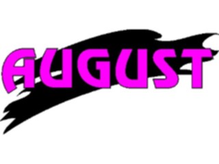 Sticker Custom Preview Image #042381 Calendar Months08 August4