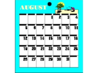 Sticker Custom Preview Image #042469 Calendar Templates53 August Wed