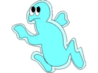 Sticker Custom Preview Image #042547 Cartoons Amoeba Man Running1