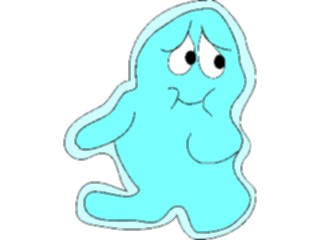 Sticker Custom Preview Image #042550 Cartoons Amoeba Man Sad2