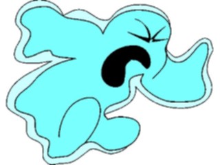 Sticker Custom Preview Image #042555 Cartoons Amoeba Man Tantrum