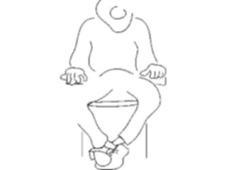 Sticker Custom Preview Image #042754 Cartoons Body Language Feet Crossed1