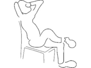 Sticker Custom Preview Image #042777 Cartoons Body Language Legs Crossed2