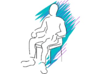 Sticker Custom Preview Image #042805 Cartoons Body Language Sitting1