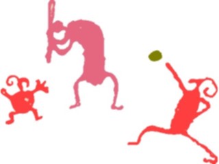 Sticker Custom Preview Image #042834 Cartoons Cave Critters Baseball Players