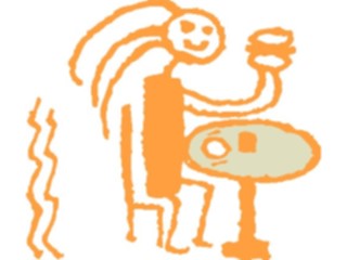 Sticker Custom Preview Image #042871 Cartoons Cave Critters Eatinga Hamburger