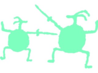 Sticker Custom Preview Image #042873 Cartoons Cave Critters Fencing