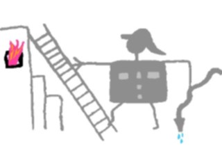 Sticker Custom Preview Image #042874 Cartoons Cave Critters Fire Fighter