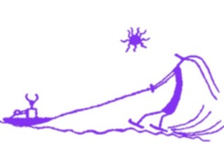 Sticker Custom Preview Image #042947 Cartoons Cave Critters Water Skiing