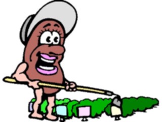 Sticker Custom Preview Image #043000 Cartoons Human Beans Gardener