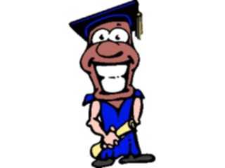 Sticker Custom Preview Image #043002 Cartoons Human Beans Graduate