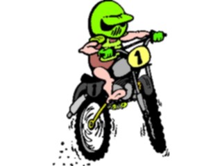 Sticker Custom Preview Image #043015 Cartoons Human Beans Moutain Biking