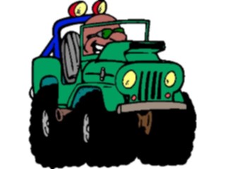 Sticker Custom Preview Image #043017 Cartoons Human Beans Off Roading