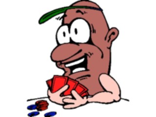 Sticker Custom Preview Image #043025 Cartoons Human Beans Poker Player