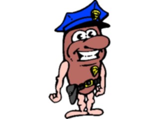 Sticker Custom Preview Image #043026 Cartoons Human Beans Police Officer