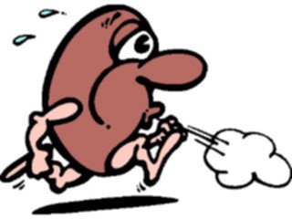 Sticker Custom Preview Image #043032 Cartoons Human Beans Running