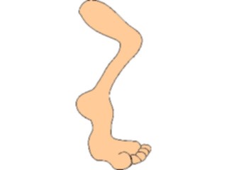 Sticker Custom Preview Image #043298 Cartoons Make Your Own Leg01