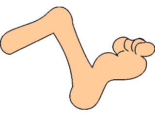 Sticker Custom Preview Image #043299 Cartoons Make Your Own Leg02