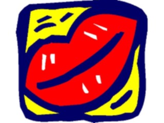 Sticker Custom Preview Image #043317 Cartoons Make Your Own Lips5