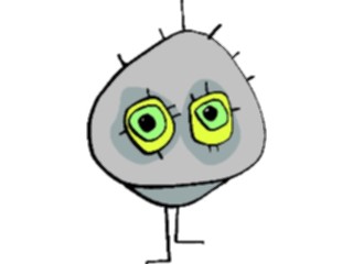 Sticker Custom Preview Image #043472 Cartoons Offbeat Ball Creature Disappointed