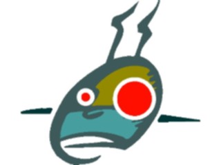 Sticker Custom Preview Image #043491 Cartoons Offbeat Big Red Eye