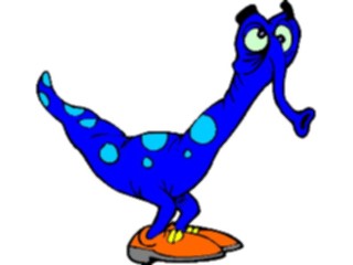 Sticker Custom Preview Image #043498 Cartoons Offbeat Blue Creature