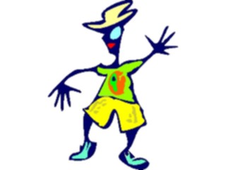 Sticker Custom Preview Image #043499 Cartoons Offbeat Blue Eyes Dancing
