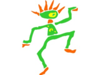 Sticker Custom Preview Image #043508 Cartoons Offbeat Bony Dancing1