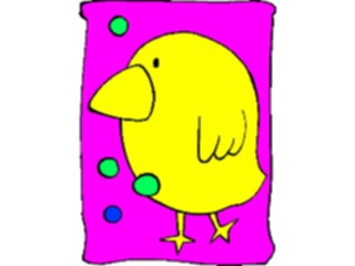 Sticker Custom Preview Image #043525 Cartoons Offbeat Box Chick Walking