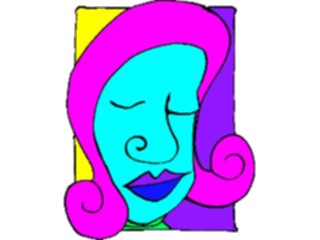 Sticker Custom Preview Image #043548 Cartoons Offbeat Box Woman Curls