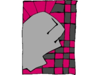 Sticker Custom Preview Image #043573 Cartoons Offbeat Checkerface Side