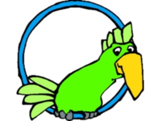 Sticker Custom Preview Image #043575 Cartoons Offbeat Circle Bird