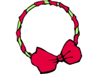 Sticker Custom Preview Image #043577 Cartoons Offbeat Circle Bow