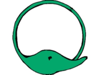 Sticker Custom Preview Image #043579 Cartoons Offbeat Circle Dolphin